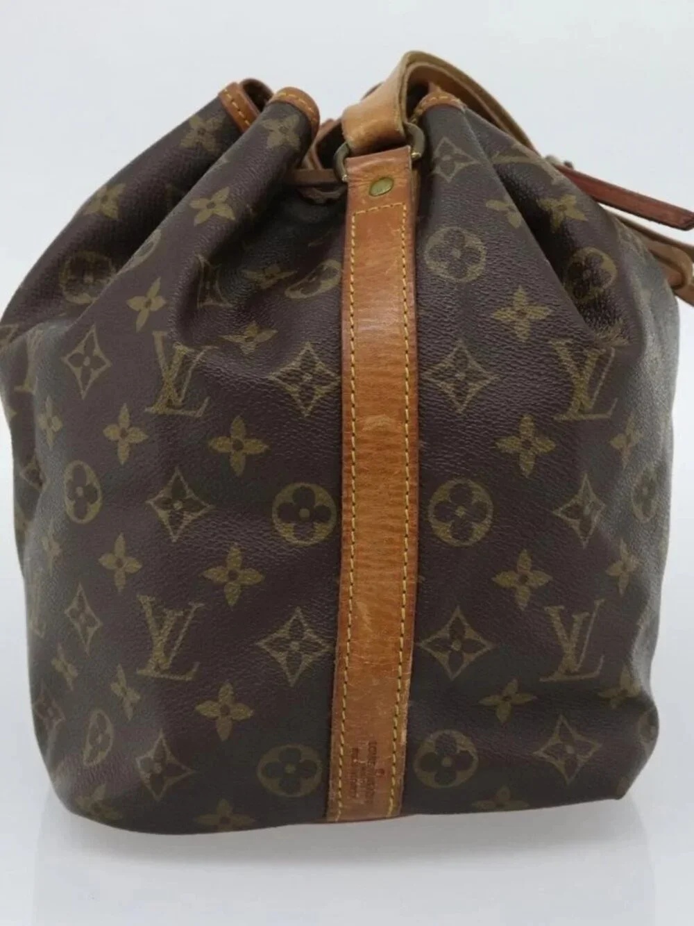LOUIS VUITTON Monogram Petit Noe Shoulder Bag M42226 LV Auth BA13573